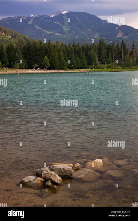 Lost Lake Whistler British Columbia Canada Stock Photo Alamy