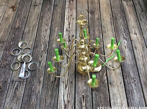 See How Easy It Is To Create A Vintage Inspired Chandelier From A