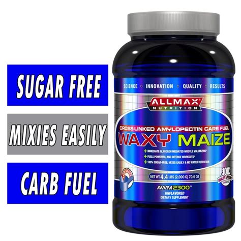 Waxy Maize Allmax Nutrition Carbohydrates