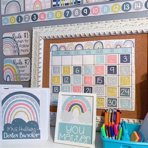 Boho Rainbow Classroom Decor Bundle Etsy