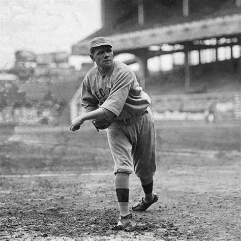 Babe Ruth Pitching For The Red Sox In 1916 The Last Time The Red Sox