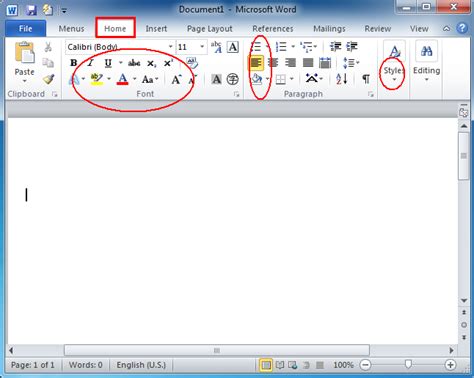 Where Is The Format Menu In Microsoft Word 2007 2010 2013 2016 2019