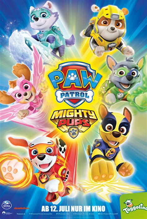 The movie is a proper movie with actual money spent on things like visual effects, a new look for the pups, and voice actors you might recognise. PAW Patrol - Mighty Pups (2019) | Film, Trailer, Kritik