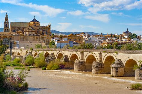 The Roman Bridge The City Of Cordoba Tourist Main Sights Andalucia