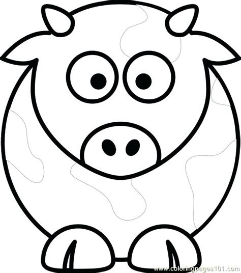 Cow Face Coloring Pages At Free Printable Colorings