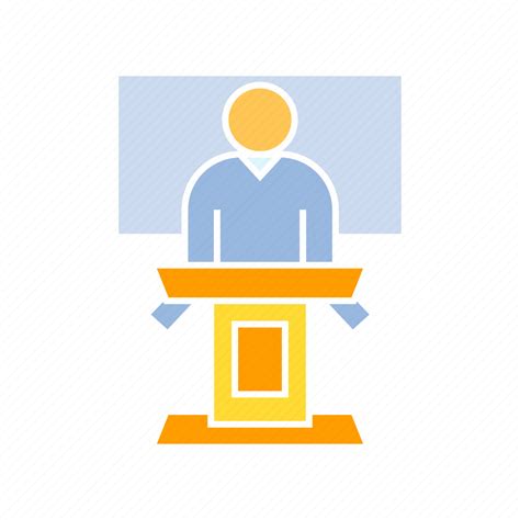 Chairman Lecturer Speaker Spokesman Icon Download On Iconfinder