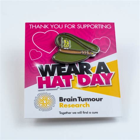 Army Hat Pin Badge Brain Tumour Research