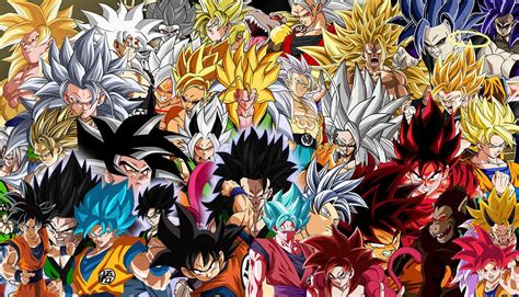Goku All Transformations Wallpaper By Darknessz18 On Deviantart Goku