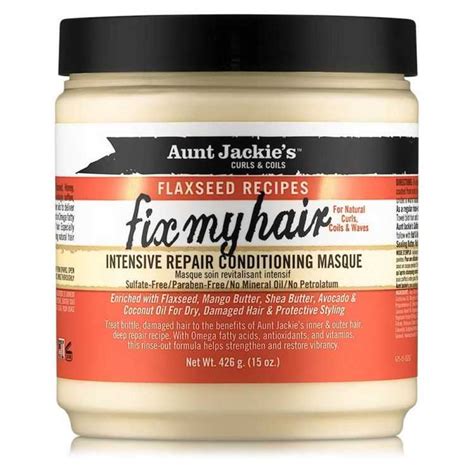 AUNT JACKIES CURL ET COILS FLAXSEED RECIPES FIX MY HAIR MASK AUN