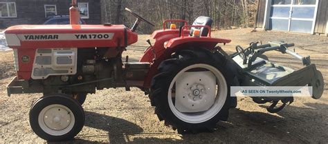 Yanmar Tractor With Rototiller Pto And 3 Point Hitch