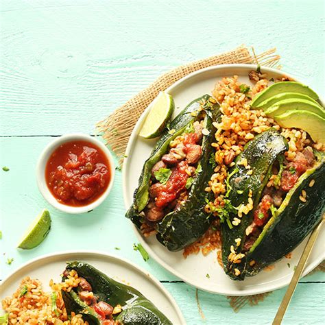 Maybe you would like to learn more about one of these? Vegan Stuffed Poblano Peppers | Minimalist Baker Recipes