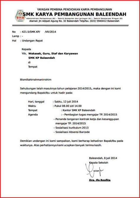 18 contoh contoh surat undangan rapat resmi terbaru 2019 sumber : 25 Contoh Surat Undangan Rapat Sekolah Terbaru Dan ...