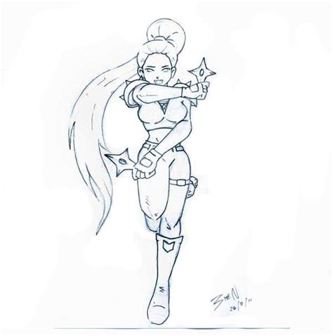 Ninja Girl Draw By Ezekielbien On Deviantart
