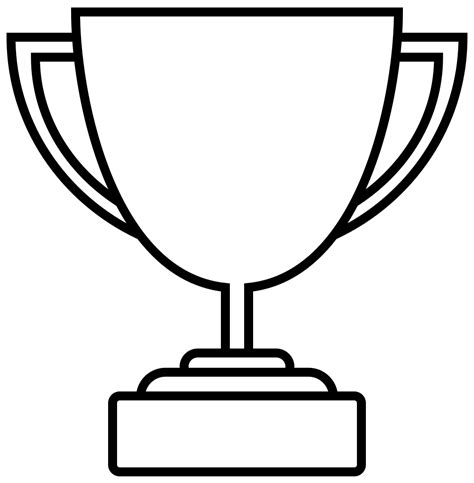 Gold Trophy Coloring Page Coloring And Drawing