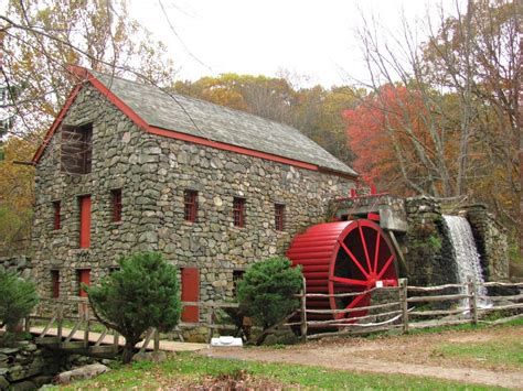 Day 361 The Grist Mill Sudbury Ma Grist Mill Water Wheel Stone