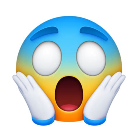 Emoji Face Screaming In Fear Emojis Para Copiar