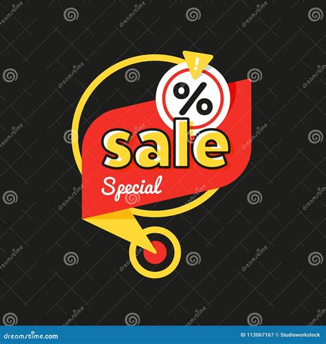 Special Offer Sale Tag Discount Symbol Stock Vector Illustration Of