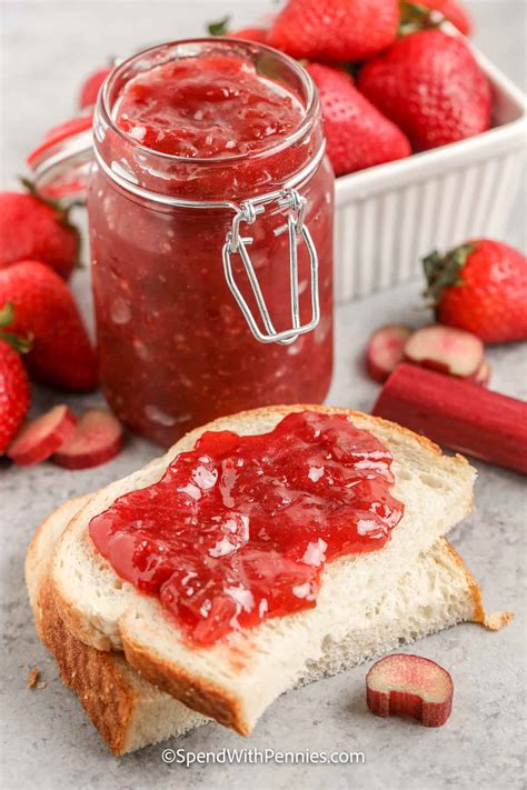 Strawberry Rhubarb Jam Spend With Pennies Be Yourself Feel Inspired