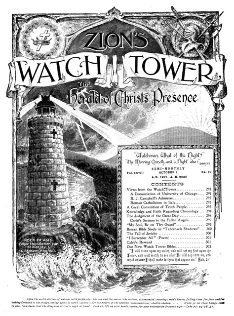 Jehovahs Witnesses Why Did This Early Version Of The Watchtower