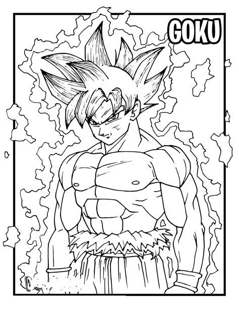 Biologie Odysseus Umeki Dessin Goku Ultra Instinct A Imprimer