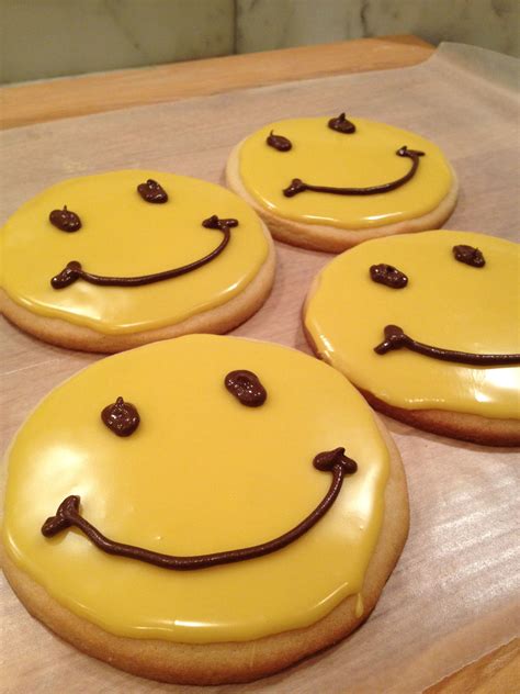 Bucu Also Has Have Smiley Face Cookies Glazed With Royal Icing And