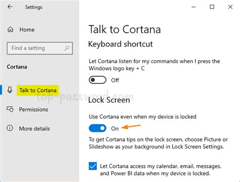 3 Ways To Enable Or Disable Cortana On Windows 10 Lock Screen