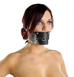 Amazon Com Strict Leather Leather Bondage Mouth Gag With Rubber Ball Health Personal Care