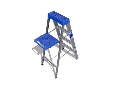 Werner 300 4 Ft Aluminum Type 1 250 Lb Load Capacity Step Ladder In The