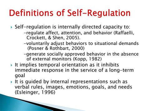 Ppt Promoting Self Regulation Through Instructional And Behavioral