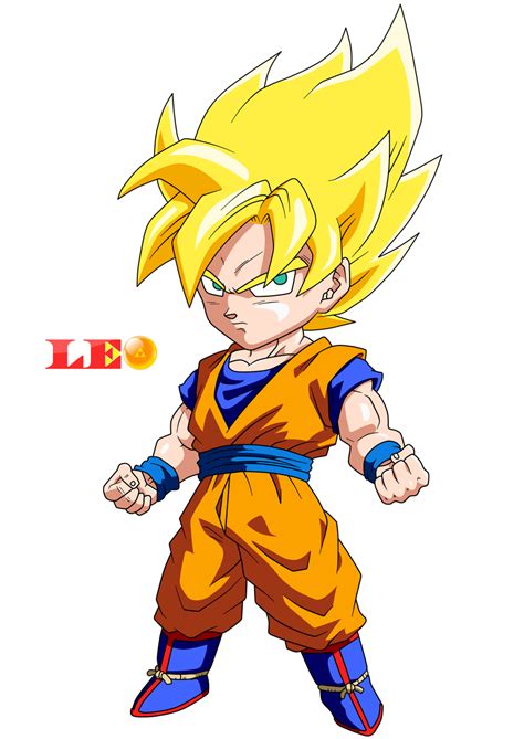 Chibi Goku Saiyan By Link LeoB On DeviantArt Chibi Goku Dragon Ball Super Manga Chibi Dragon