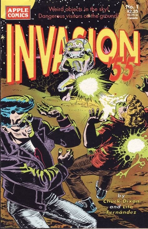 Science Addiction Invasion 55 Apple Comics 1990 ~ Off The Beaten Panel