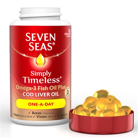 Fish oils & omegas products available from inish pharmacy, for all your healthcare needs. Seven Seas Pure Cod Liver Oil 120 capsules - Buy Online in ...