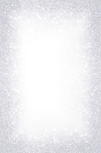 Silver White Glitter Sparkle Border Frame Stock Photo Download Image