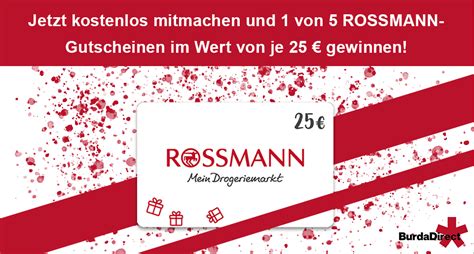 Rossmann Gewinnspiel Rossmann Gutscheinen Im Wert Von Je Sichern Geld Mehr