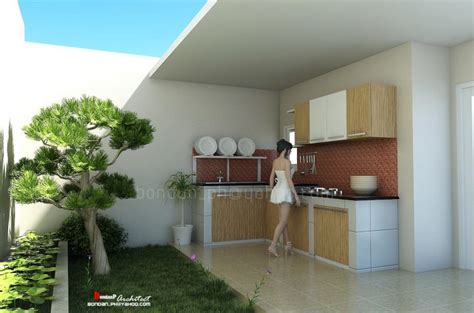desain dapur terbuka  halaman belakang renovasi