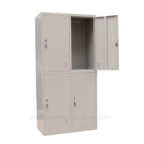 4 Door Metal Commercial Lockers Luoyang Hefeng Furniture