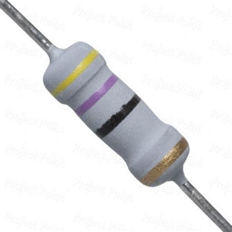 47 Ohm 1w Flameproof Metal Oxide Resistor Mor Mof Rsf 47e 47r 1