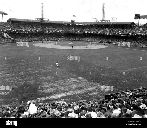 April 1950 Photograph Of Opening Day At Griffith Stadium In