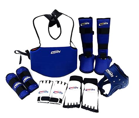 Prospo Unisex Hi Tech Full Kit For Taekwondo Amature Blue Amazon