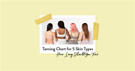 Tanning Chart For 5 Skin Types How Long Should You Tan