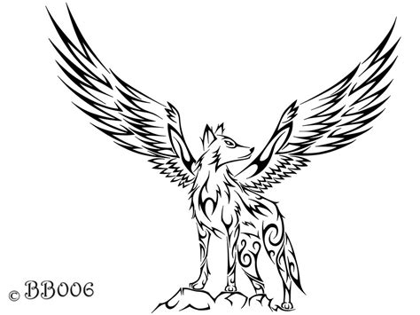 Wolf With Wings Drawing At Getdrawings Free Download