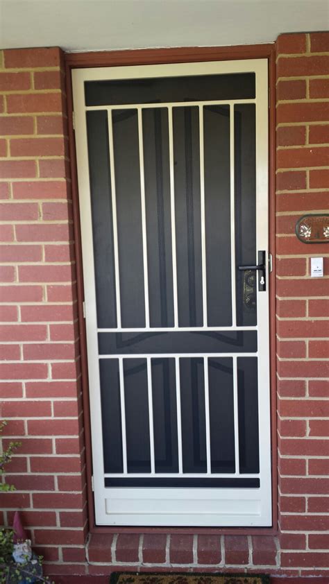 Steel Security Door With Stainless Steel Mesh Installed In Cheltenham