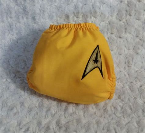 Star Trek Command Gold Cloth Diaper Cover Or Pocket Diaper Etsy