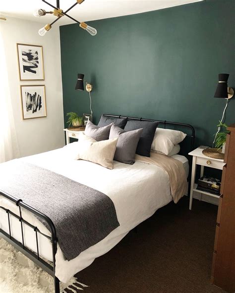 Sage Green Accent Wall In Bedroom Green Bedroom Ideas From Olive To