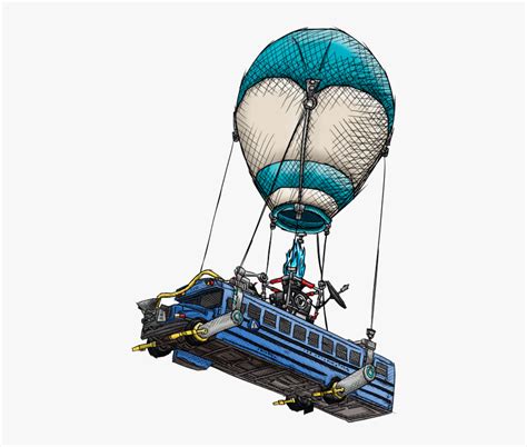 Fortnite Battle Bus Transparent And Png Clipart Free