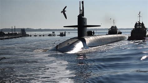 The Ohio Class Ballistic Missile Submarine Uss Maryland Ssbn 738 Gold