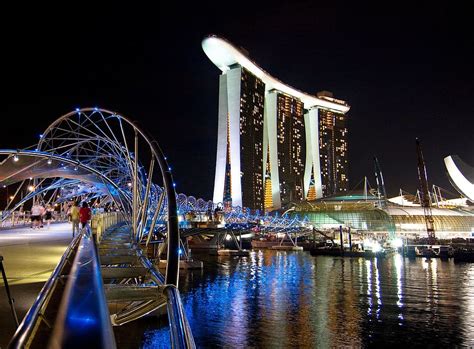 Hd Wallpaper Marina Bay Sands Singapore Reflection Sky