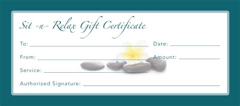 One of the template samples is a healthy massage gift certificate. Snapdragon Cards: Spa Business Package