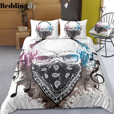 G5 Skull Bedding Set 3d Bedding Sets Space Bedding Comforter Sets Cotton Duvet Cover Cotton