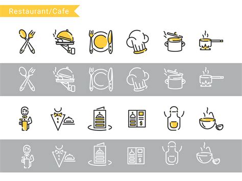 Restaurant Food Icons Full Icon Pack Linear On Behance